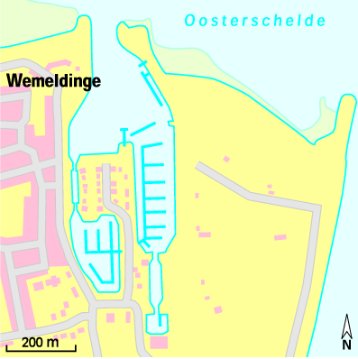 Karte Marina Jachthaven Wemeldinge