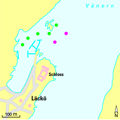 Karte Marina Läckö Hamn