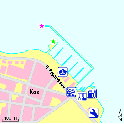 Karte Marina Kos Island Marina