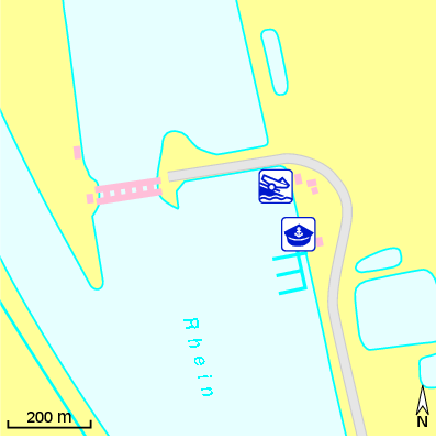 Karte Marina Yacht Club Lahr e.V.