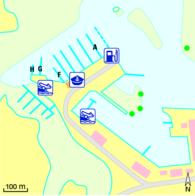 Karte Marina Port de Loctudy