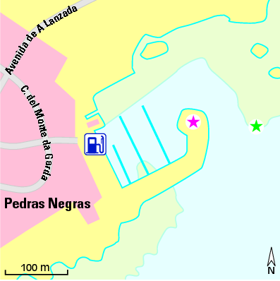 Karte Marina Marina Pedras Negras