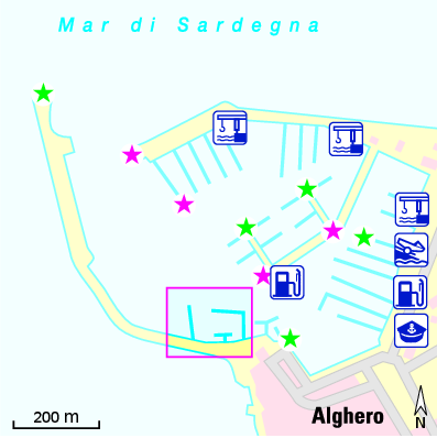 Karte Marina Marina Alghero
