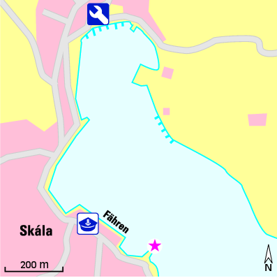 Karte Marina Skala Pátmos