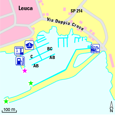 Karte Marina Porto Turistico Marina di Leuca