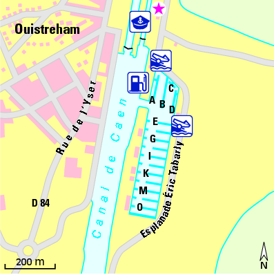 Karte Marina Port de Ouistreham