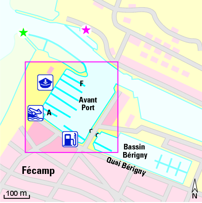 Karte Marina Avant Port de FECAMP