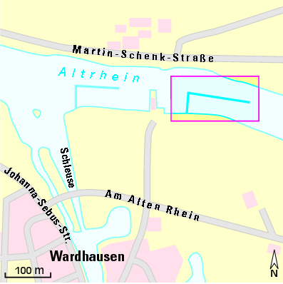 Karte Marina Wassersportclub Kleve  e.V. (WSCKL)