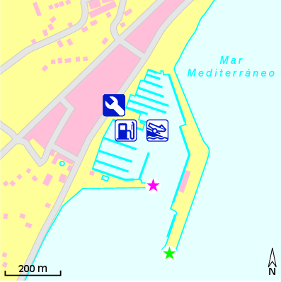 Karte Marina Club Náutico de Altea