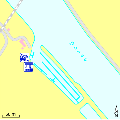 Karte Marina Yachthafen Sinzing
