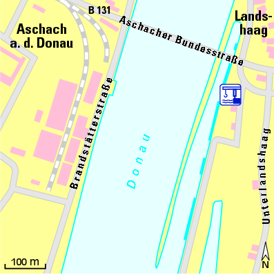 Karte Marina Motoryachtclub Kachlet