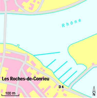 Karte Marina Port des Roches-de-Condrieu