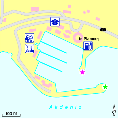 Karte Marina Alanya Marina