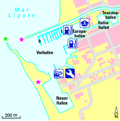 Karte Marina Marina La Madonnina
