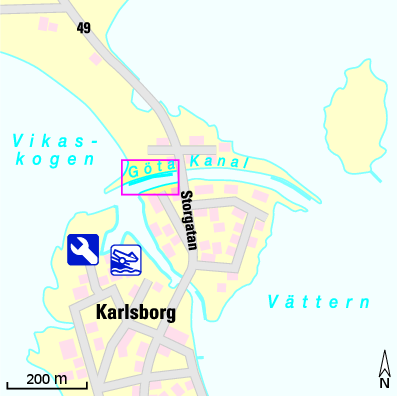 Karte Marina Marina Karlsborg