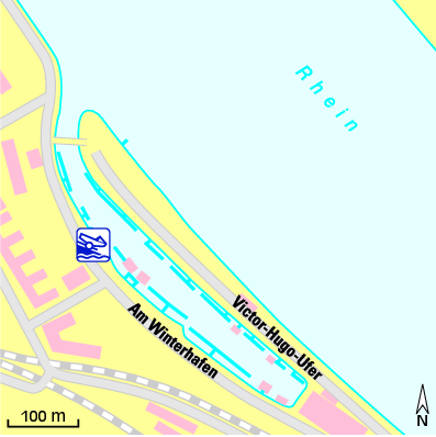Karte Marina Yacht-Club Mainz