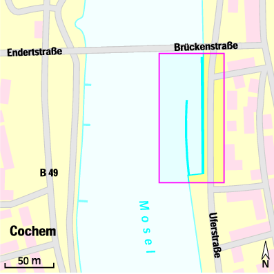 Karte Marina Yachthafen Cochem
