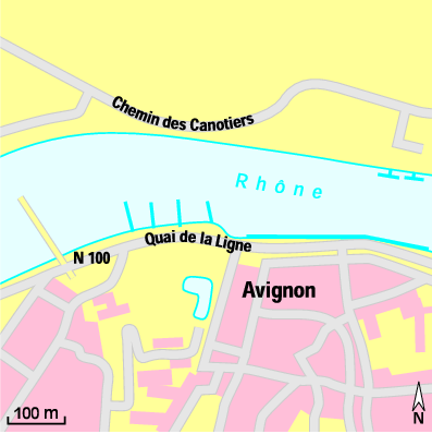 Karte Marina Port de Plaisance d’Avignon