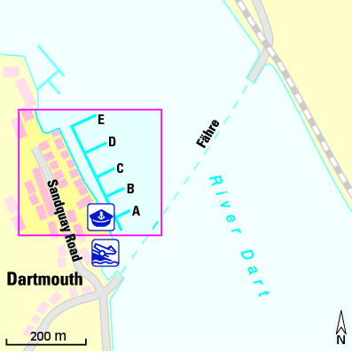 Karte Marina Dart Marina