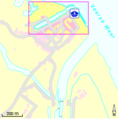 Karte Marina Jachtclub Veere