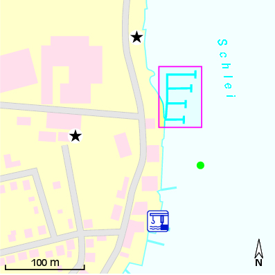 Karte Marina Marina Ancker-Yachting im Yachtzentrum Kappeln