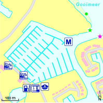Karte Marina Jachthaven Naarden