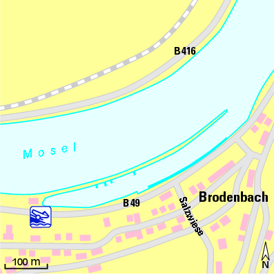 Karte Marina Hafen Brodenbach e.V.