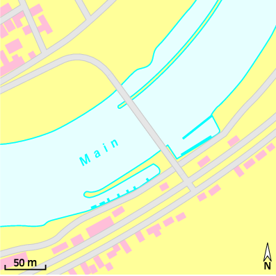 Karte Marina Sportboothafen Marktbreit