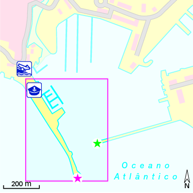 Karte Marina Marina da Ribeira