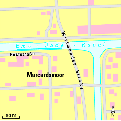 Karte Marina WSV Marcardsmoor e.V.