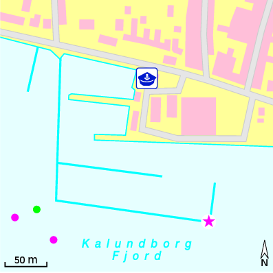 Karte Marina Kalundborg City Marina