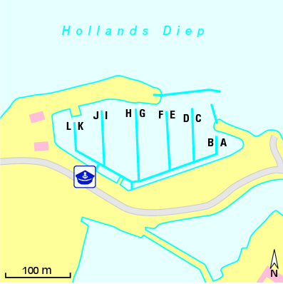 Karte Marina Jachthaven De Batterij
