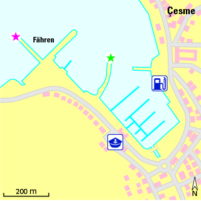 Karte Marina Çeşme Marina