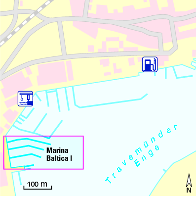 Karte Marina Marina Baltica Travemünde