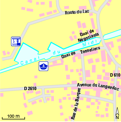 Karte Marina Port Minervois