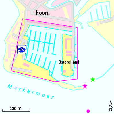 Karte Marina Stichting Jachthaven Hoorn