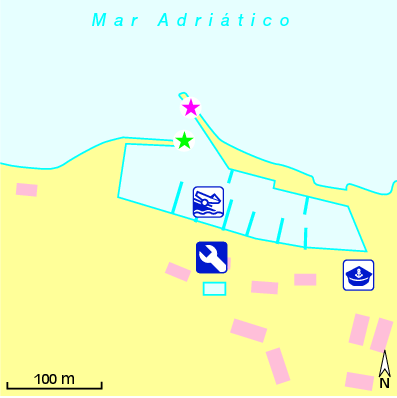 Karte Marina Marina di Baia Vallugola