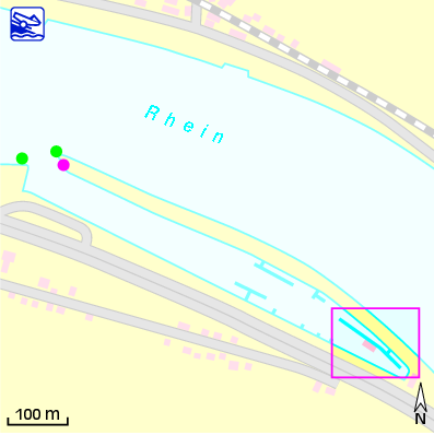 Karte Marina Yachtclub St. Goar