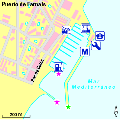 Karte Marina Pobla Marina