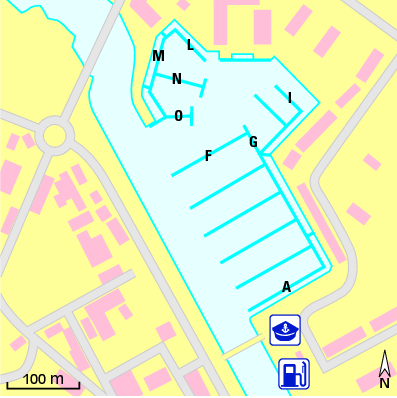 Karte Marina Marina de Lagos