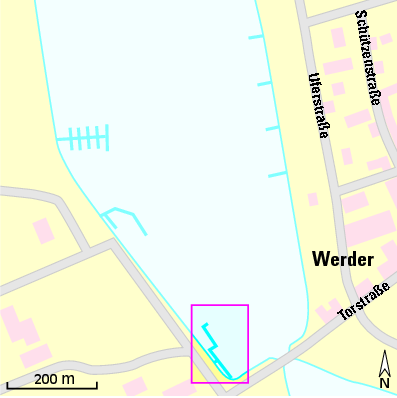Karte Marina Wassersportfachgeschäft Krüger & Till
