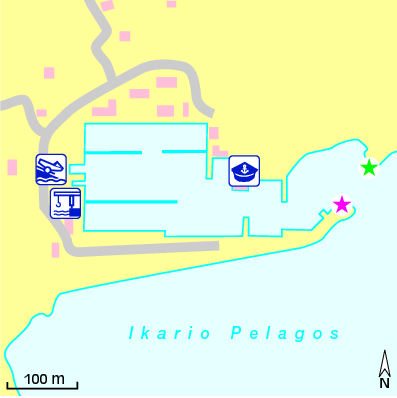 Karte Marina Samos Marina