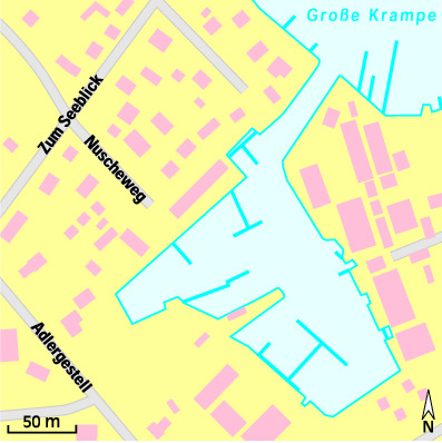 Karte Marina Biela Sporthafen und Bootshaus GmbH