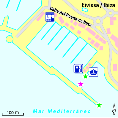 Karte Marina Marina Botafoch Ibiza