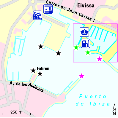 Karte Marina Puerto Deportivo Marina Ibiza