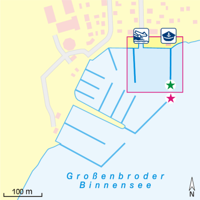 Karte Marina Kommunal- u. Sportboothafen Großenbrode