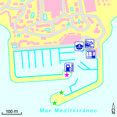 Karte Marina Port d’Aiguadolç