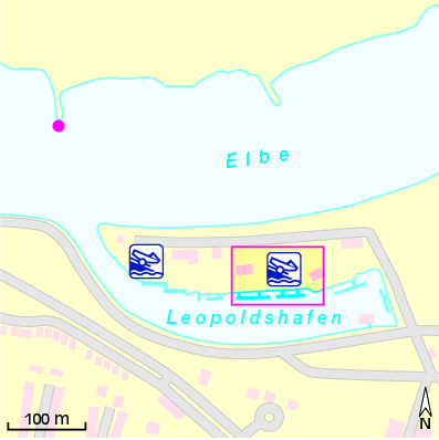 Karte Marina Yachtclub Dessau e.V.