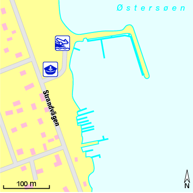 Karte Marina Fårösunds Båtklubb