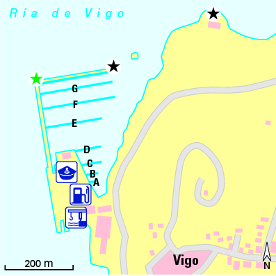 Karte Marina Club Náutico Punta Lagoa